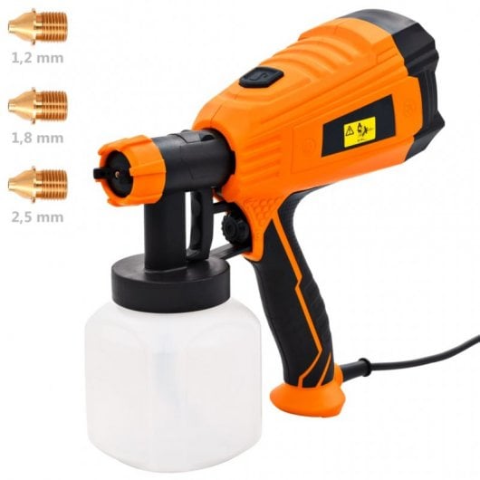 vidaXL Pistolet à peinture électrique avec 3 tailles de buses 500 W 800 ml