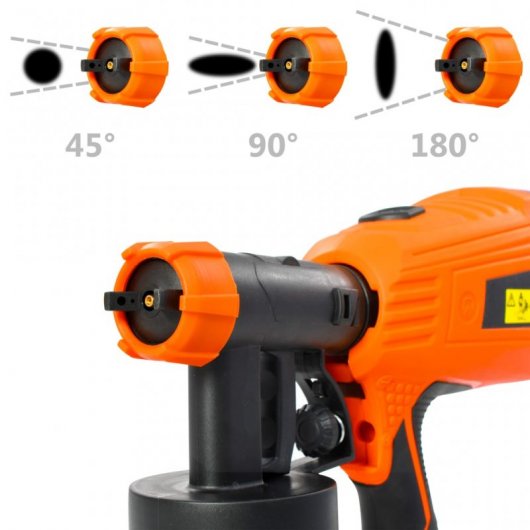 vidaXL Pistolet à peinture électrique avec 3 tailles de buses 500 W 800 ml