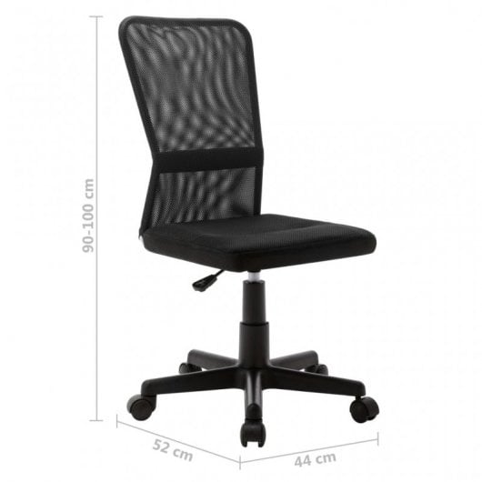 Sedia da ufficio VidaXL in rete nera