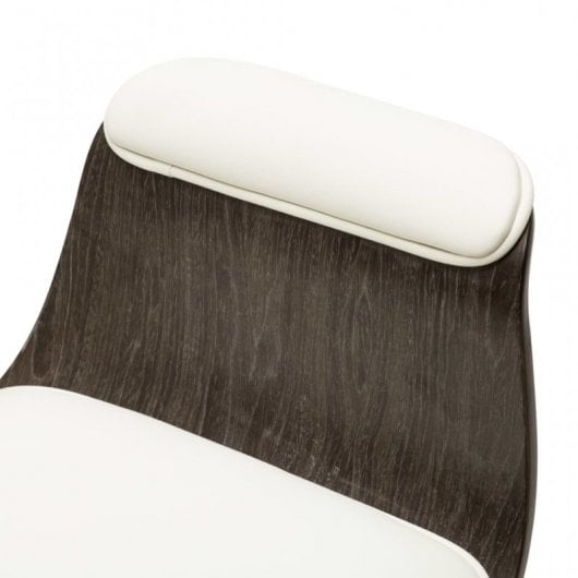 VidaXL Silla de Oficina Madera Curvada Blanca