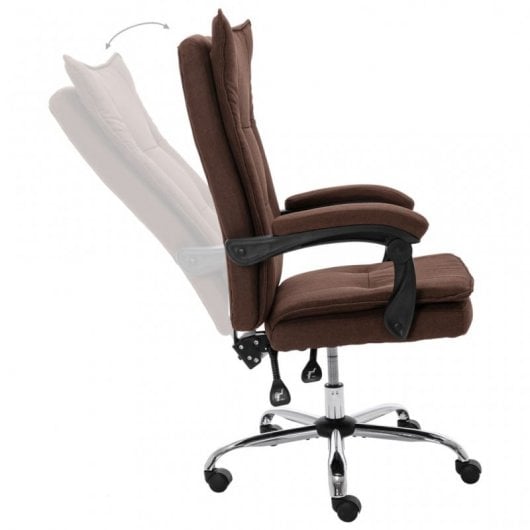 VidaXL Silla de Oficina Marrón