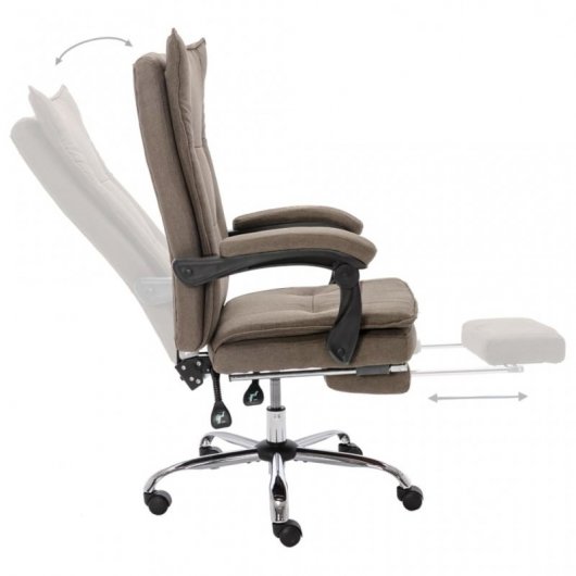 VidaXL Silla de Oficina Gris