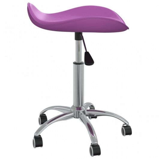 VidaXL Silla de Oficina Cuero Sintético Morado
