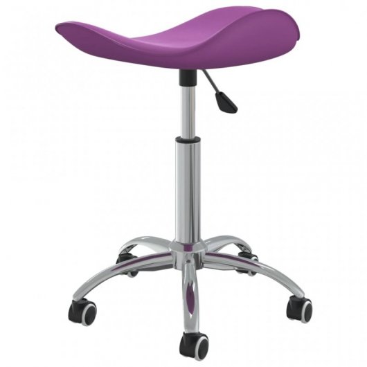 VidaXL Silla de Oficina Cuero Sintético Morado