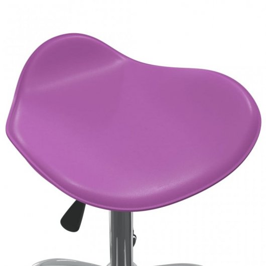 VidaXL Silla de Oficina Cuero Sintético Morado