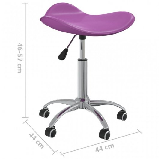VidaXL Silla de Oficina Cuero Sintético Morado