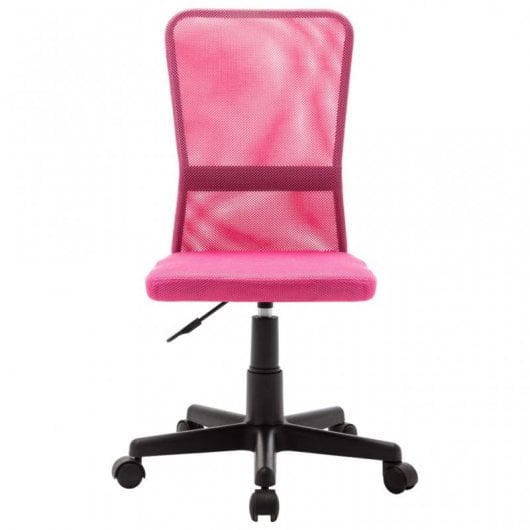 VidaXL Silla de Oficina Malla Rosa