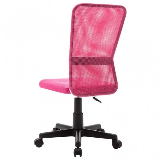 VidaXL Silla de Oficina Malla Rosa