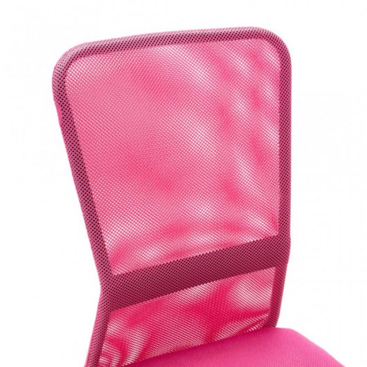 VidaXL Silla de Oficina Malla Rosa