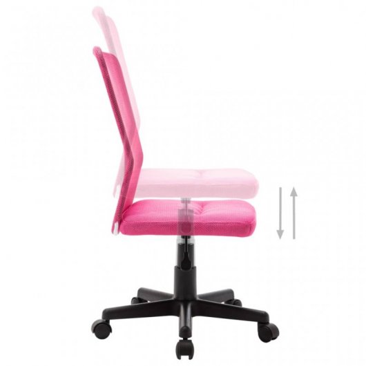 VidaXL Silla de Oficina Malla Rosa