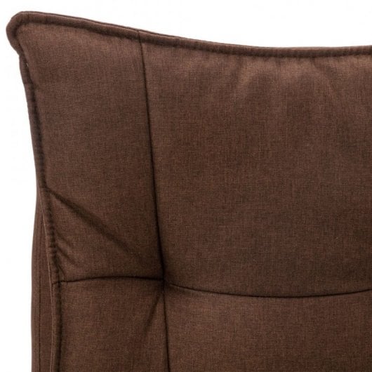 VidaXL chaise de bureau de massage tissu marron