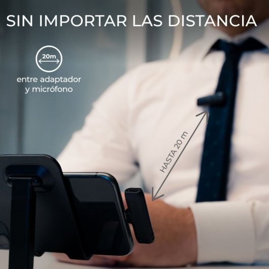 Ksix Micrófono Inalámbrico Móvil USB-C