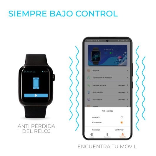 Smartwatch mobile Tech Ksix Urban 3 nero