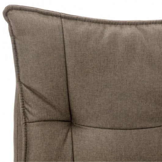 VidaXL Silla de Oficina de Masaje Tela Gris Taupe