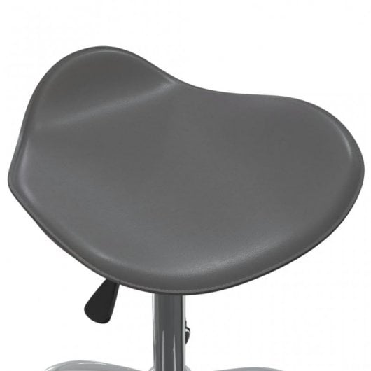 VidaXL Silla de Oficina Cuero Sintético Gris