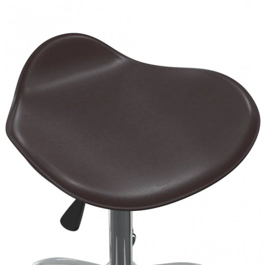 VidaXL Silla Oficina Cuero Sintético Marrón