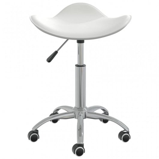 VidaXL Chaise de bureau en cuir blanc
