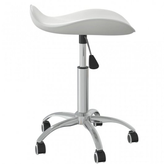 VidaXL Chaise de bureau en cuir blanc