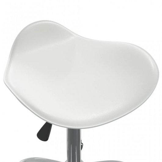 VidaXL Chaise de bureau en cuir blanc