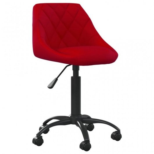 VidaXL Silla de Oficina Terciopelo Rojo Tinto