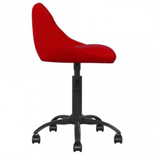 VidaXL Silla de Oficina Terciopelo Rojo Tinto