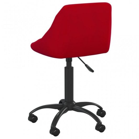 VidaXL Silla de Oficina Terciopelo Rojo Tinto