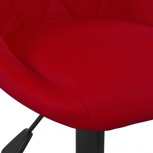 VidaXL Silla de Oficina Terciopelo Rojo Tinto