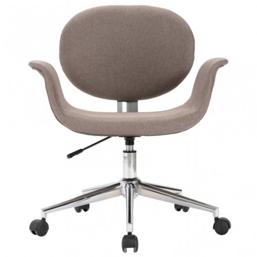 VidaXL Silla de Oficina Giratoria Gris Taupe