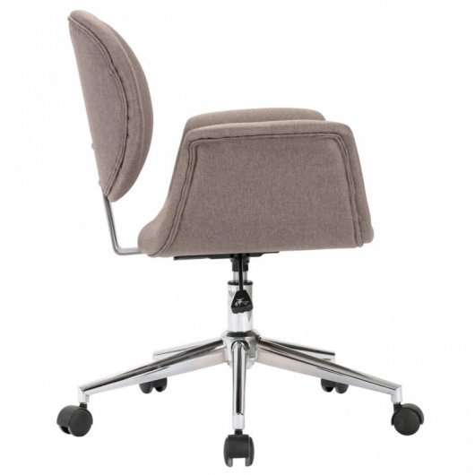 VidaXL Silla de Oficina Giratoria Gris Taupe