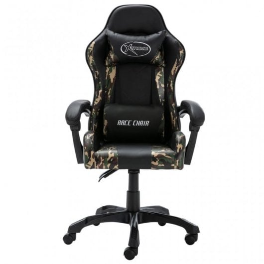 VidaXL Silla Gaming Cuero Sintético Camuflaje