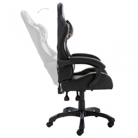 VidaXL Silla Gaming Cuero Sintético Camuflaje