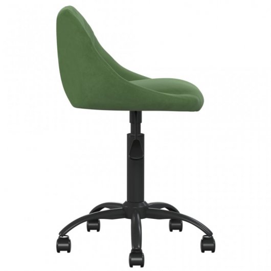 VidaXL Silla de Oficina de Terciopelo Verde Oscuro