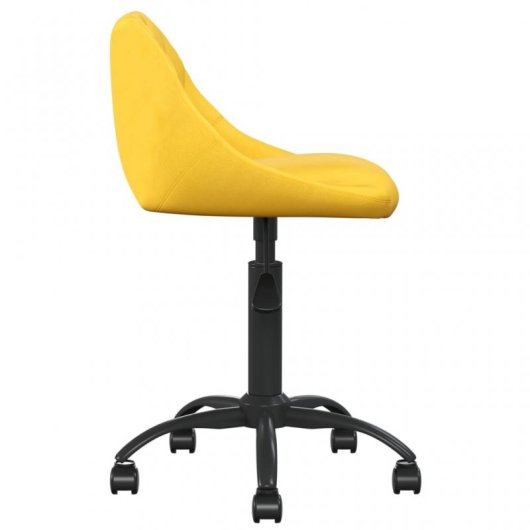 VidaXL Silla de Oficina Terciopelo Amarillo Mostaza