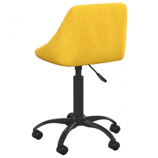 VidaXL Silla de Oficina Terciopelo Amarillo Mostaza