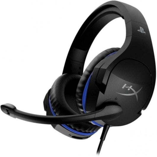 Auricolari HyperX Cloud Stinger con cavo Jack 3,5 mm per Gaming con Cancellazione del Rumore, Microfono e controllo volume, Nero e Blu