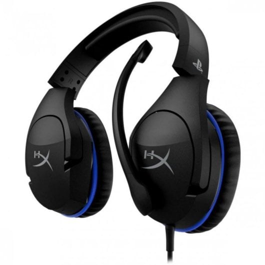 Auricolari HyperX Cloud Stinger con cavo Jack 3,5 mm per Gaming con Cancellazione del Rumore, Microfono e controllo volume, Nero e Blu