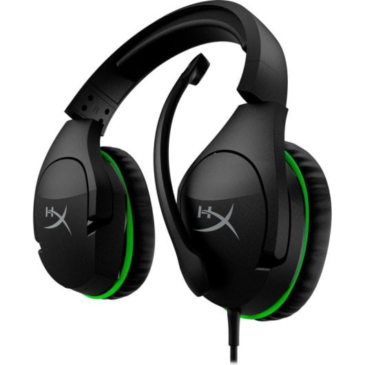 Auricolari HyperX CloudX Stinger con cavo, Jack 3,5 mm, Gaming Xbox, Cancellazione Rumore, nero-verde