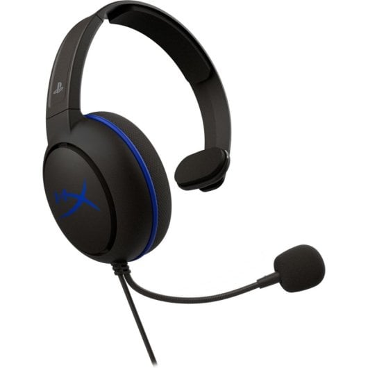 Auriculaire HyperX Cloud Chat filaire Jack 3,5 mm spécial PS4 avec microphone à réduction de bruit noir