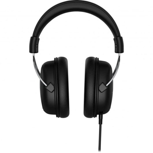 Auriculares HyperX CloudX com fio Jack 3,5 mm para Gaming com cancelamento de ruído e microfone, preto/prata