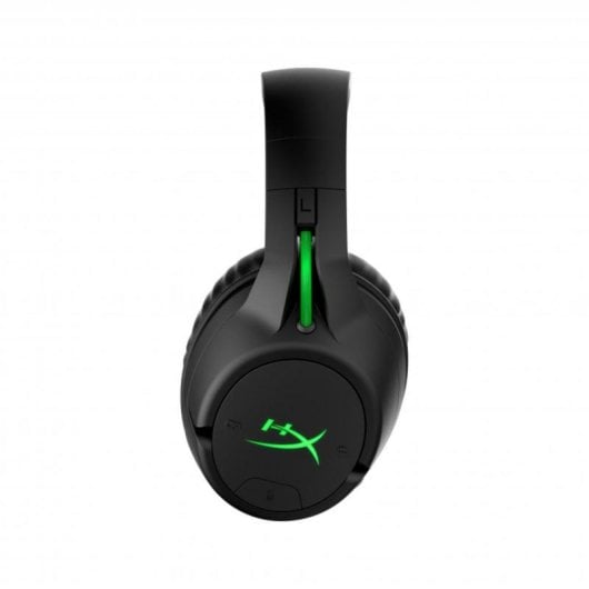 Auriculares HyperX CloudX Flight Inalámbricos Wireless Gaming com Cancelamento de Ruído, Microfone Destacável, Mixer de Chat Integrado, Preto e Verde