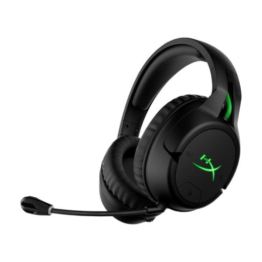 Auriculares HyperX CloudX Flight Inalámbricos Wireless Gaming com Cancelamento de Ruído, Microfone Destacável, Mixer de Chat Integrado, Preto e Verde