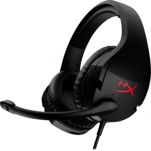 Auriculares HyperX Cloud Stinger com fio Jack 3,5 mm para Gaming com Cancelamento de Ruído Preto/Vermelho