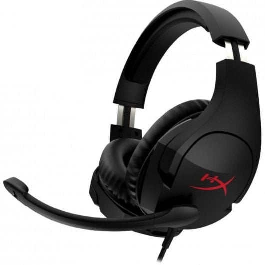 Auriculares HyperX Cloud Stinger com fio Jack 3,5 mm para Gaming com Cancelamento de Ruído Preto/Vermelho