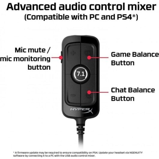 Kopfhörer HyperX Cloud Alpha S kabelgebunden Gaming Virtual 7.1 Noise Cancelling Schwarz