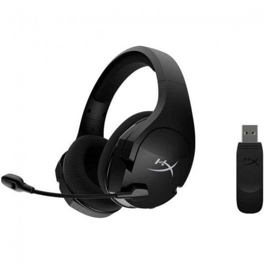 Casque HyperX Cloud Stinger Core sans fil 2,4GHz Gaming PC Son Surround 7.1 Annulation de Bruit Noir