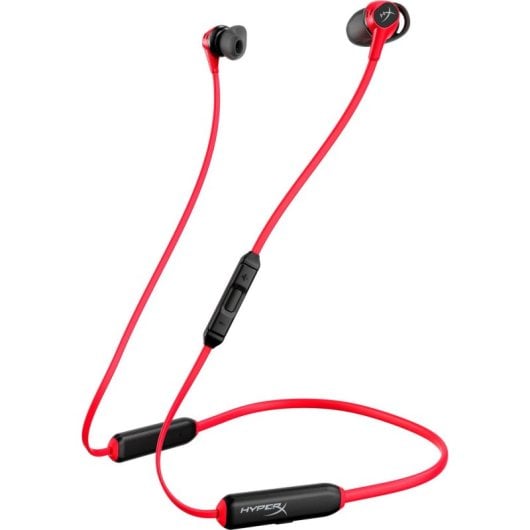 Auriculaires HyperX Cloud Buds sans fil Bluetooth pour musique et appels, micro-câble, rouge/noir