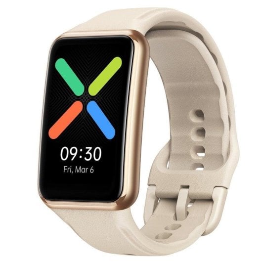 Oppo Watch Free Bluetooth 46mm AMOLED Or Taille Unique Étanche 5ATM SpO2 Pulsomètre