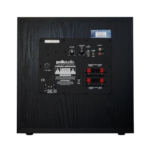 Polk PSW 10e Subwoofer Autoamplificado 100W Negro