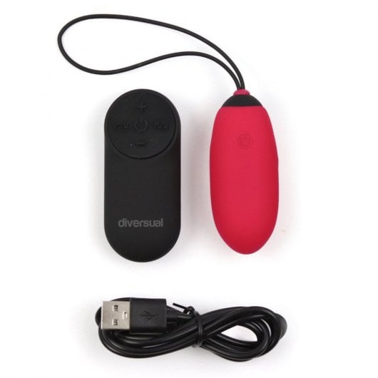 Diversual Eggo Ovo Vibrador Cereja
