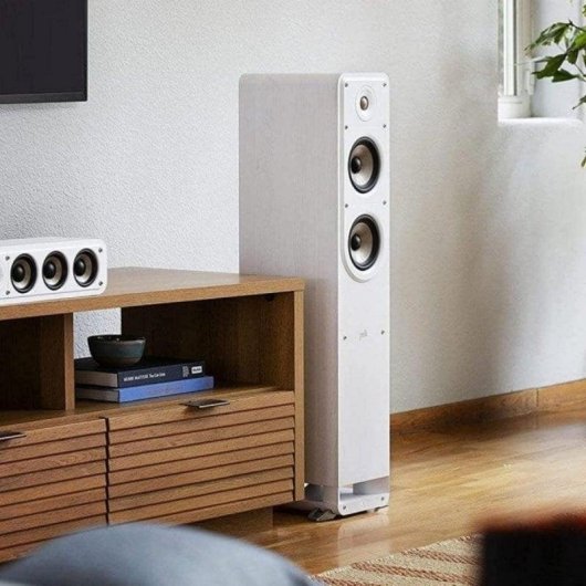 Altavoces Polk Audio de chão com fios 150W Hi-Res brancos